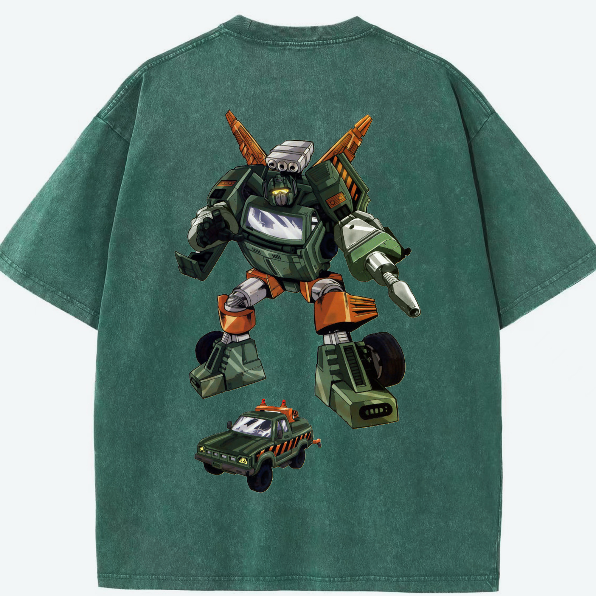 （画像用）  綿100% ヴィンテージ風 半袖Tシャツ（背面プリント）